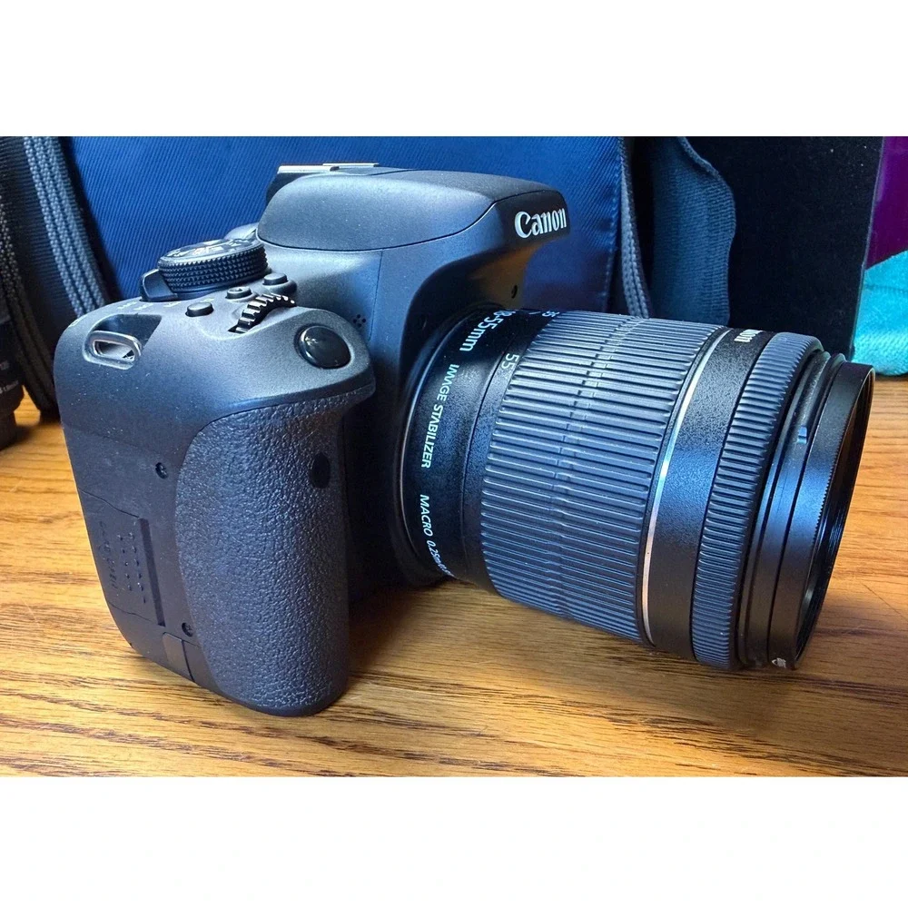 Canon EOS Rebel T6i DSLR Camera Bundle: 18-55mm & 75-300mm Lenses